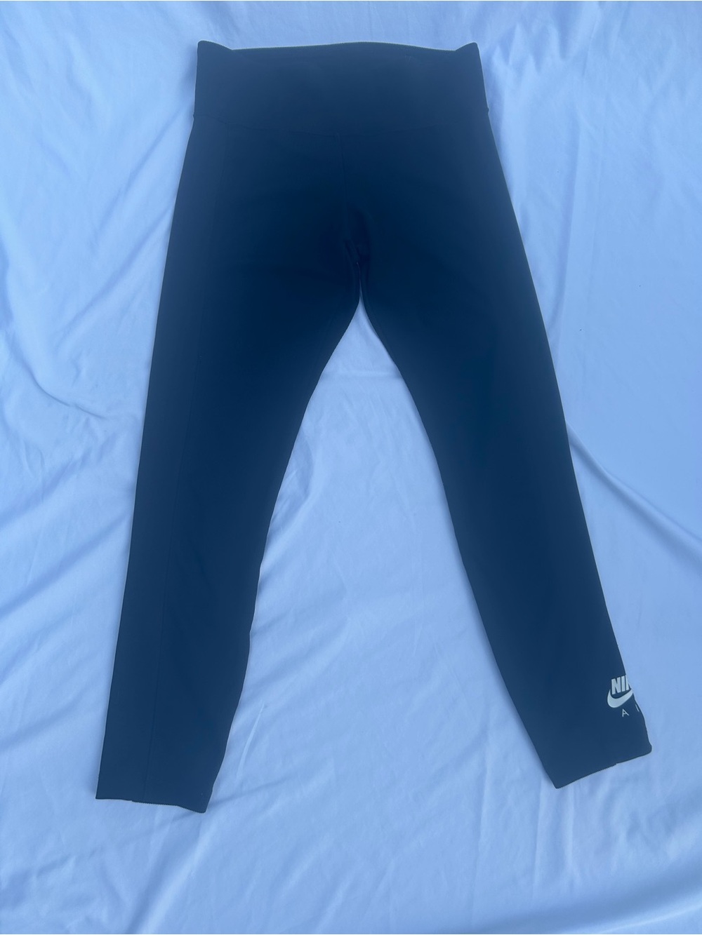 Nike Black Logo Leggings with White Swoosh